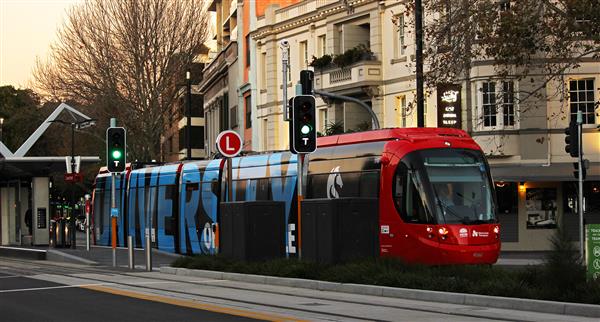 Tram with Light Rail Lights